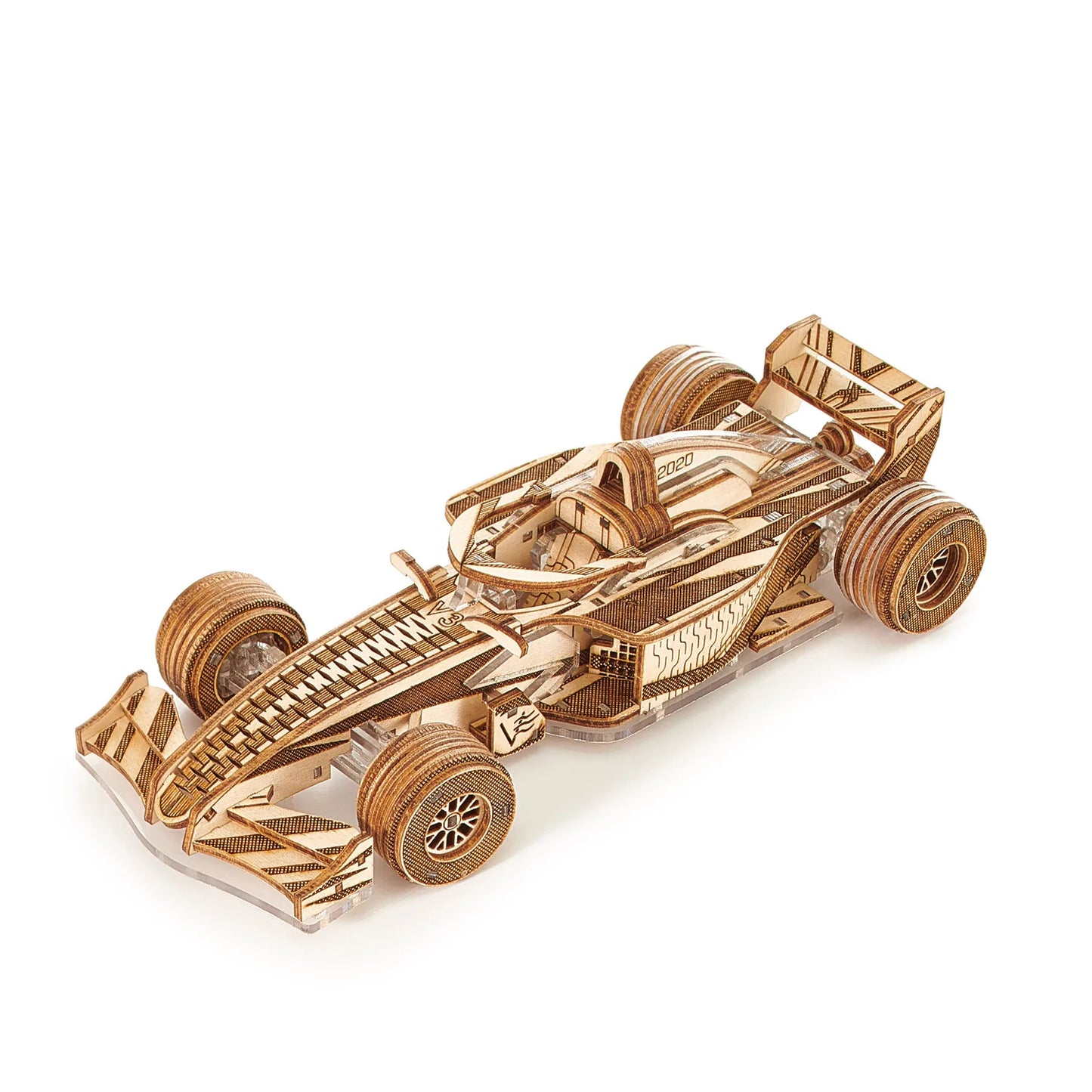 Racer V3. Racing car, mechanical 3D puzzle, Veter Models, Wood & plastic, gift idea, gift, 3Dpuzzle,hybrid, Formula1, Wooden Kit, DIY