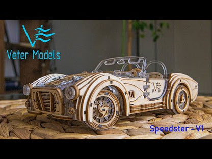 Speedster V2. Sport car 3D puzzle.