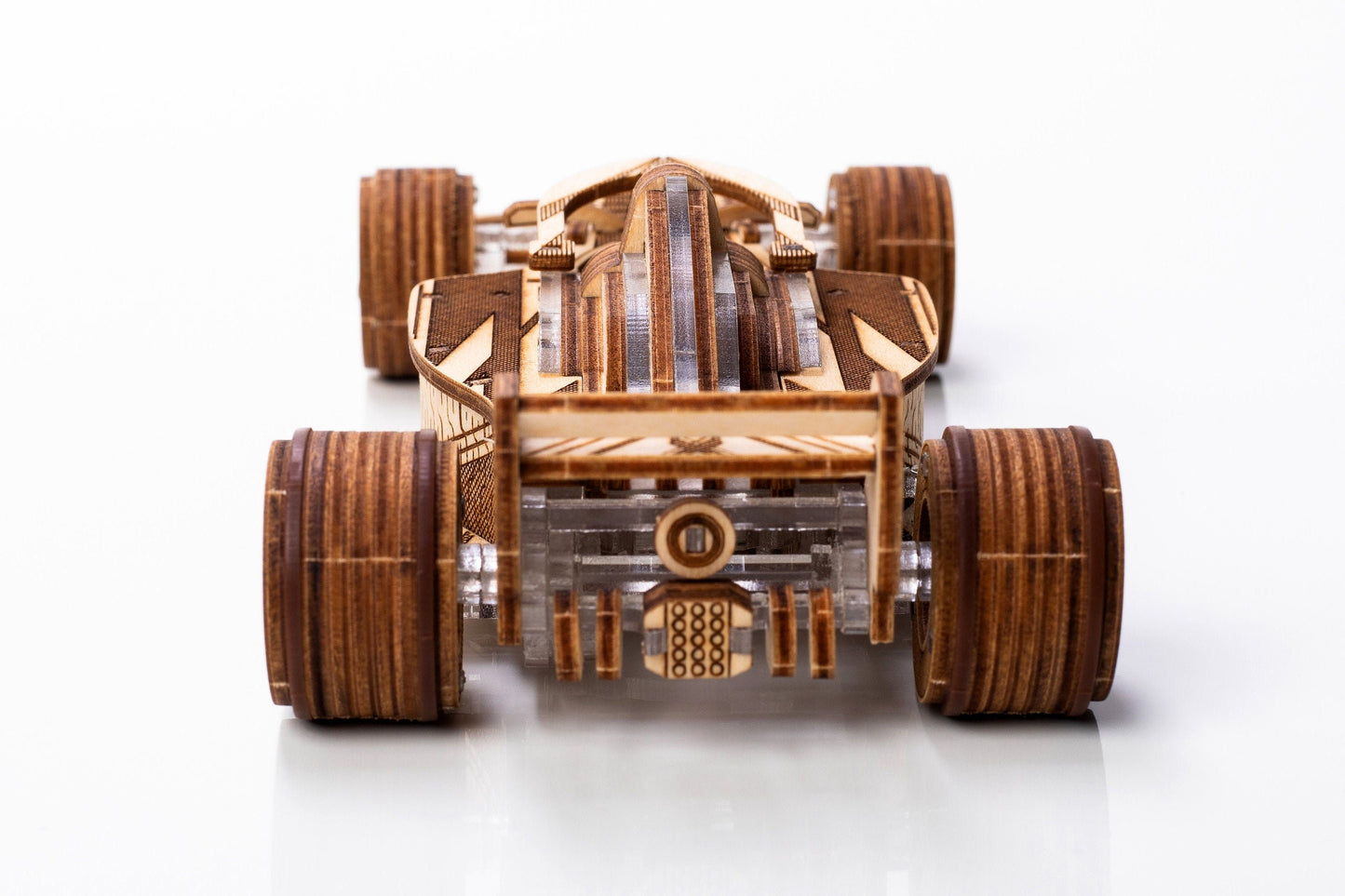 Racer V3. Racing car, mechanical 3D puzzle, Veter Models, Wood & plastic, gift idea, gift, 3Dpuzzle,hybrid, Formula1, Wooden Kit, DIY