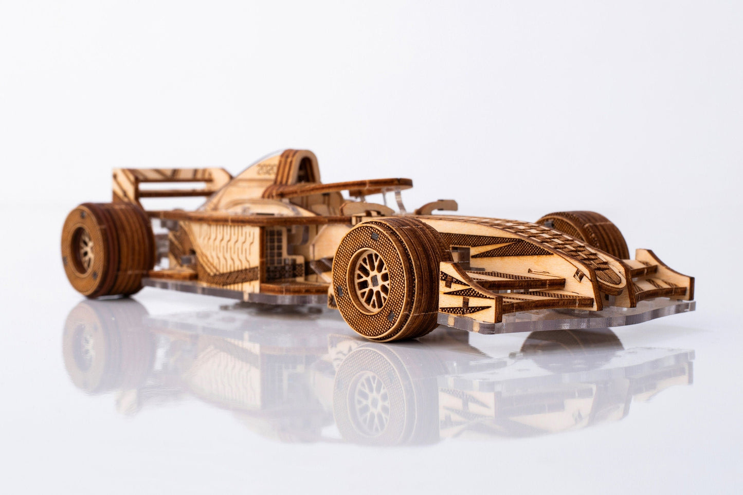 Racer V3. Racing car, mechanical 3D puzzle, Veter Models, Wood & plastic, gift idea, gift, 3Dpuzzle,hybrid, Formula1, Wooden Kit, DIY
