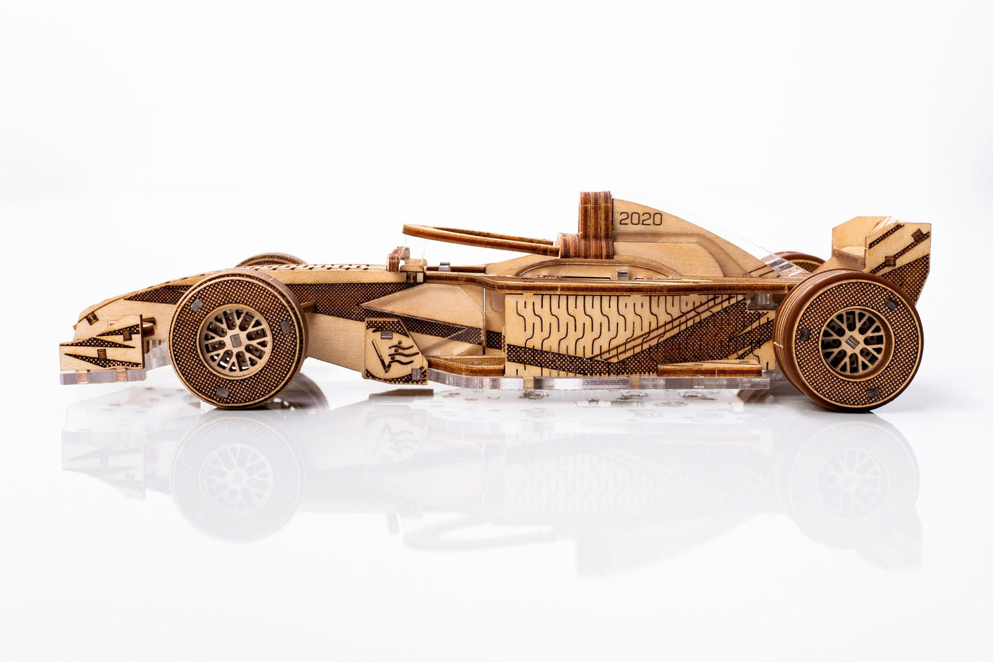 Racer V3. Racing car, mechanical 3D puzzle, Veter Models, Wood & plastic, gift idea, gift, 3Dpuzzle,hybrid, Formula1, Wooden Kit, DIY