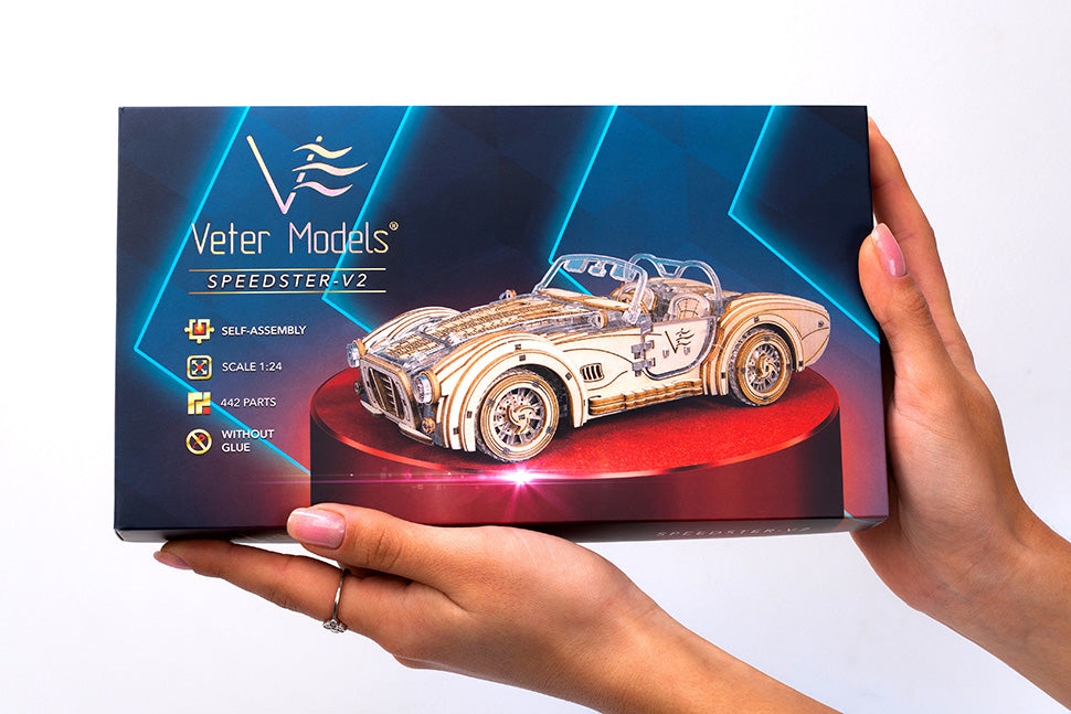 Speedster V2. Sport car 3D puzzle. - Vіter Models