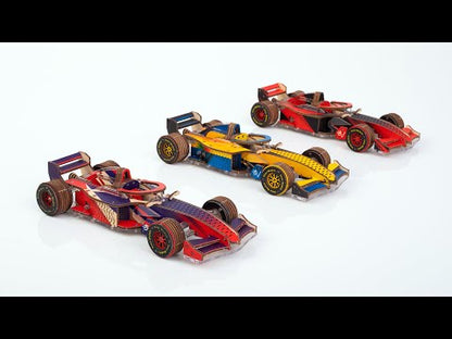 Racer V3. Racing car model 3D Puzzle